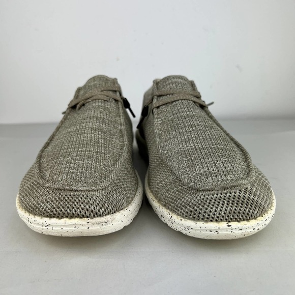 Hey Dude Shoes Wally Knit Beige Slip On Shoes Mens Size: 10 main image 6